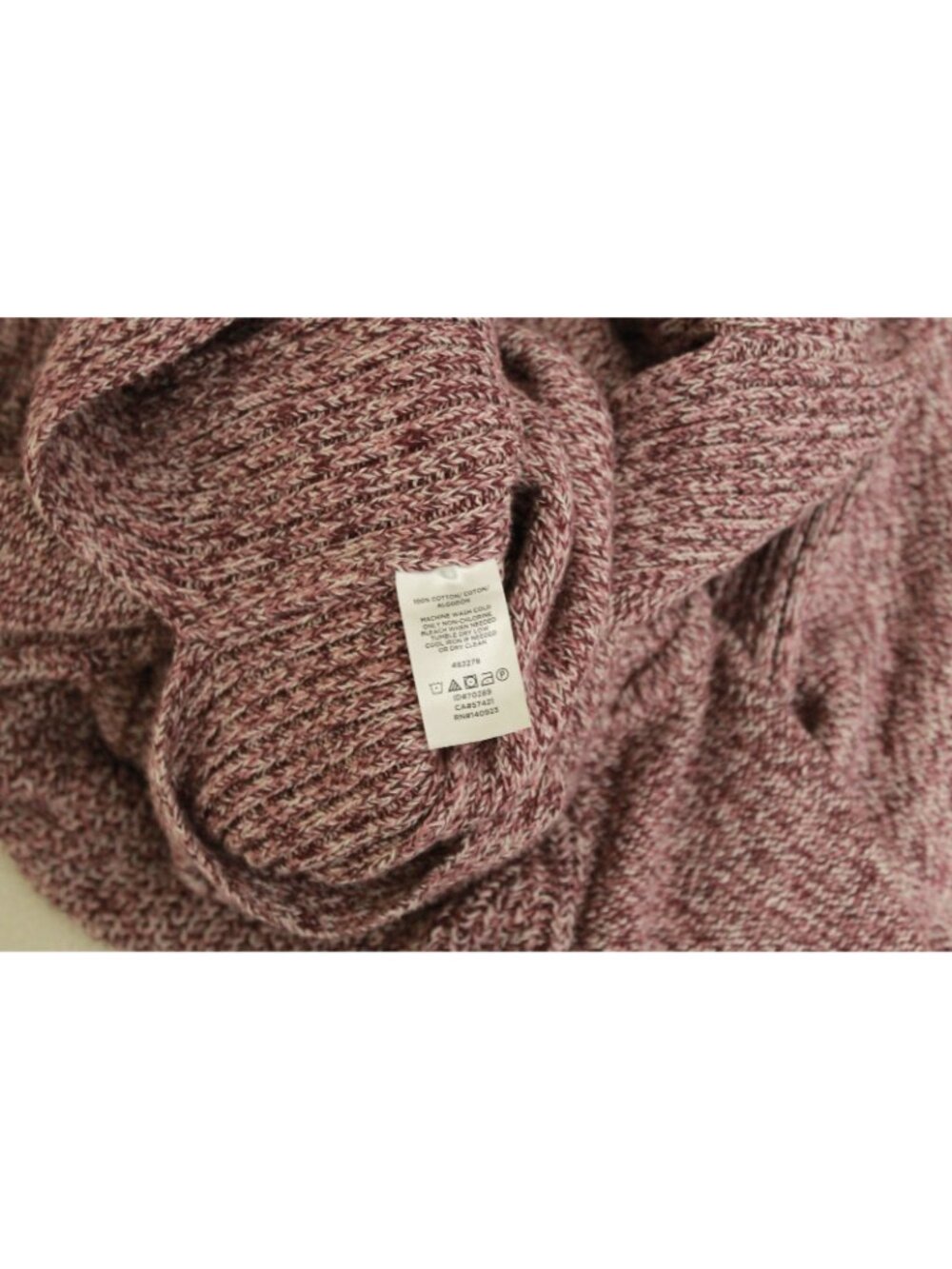 Loft Outlet Petite Sweter Women Woven Size SP Color Burgundi Long Sleeve - Picture 7 of 10
